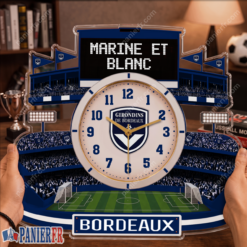 FC Girondins de Bordeaux – Horloge murale en bois édition spéciale