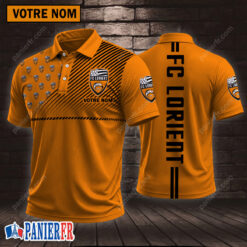 FC Lorient – Chemise polo Style sportif Avec Nom Personnalisé