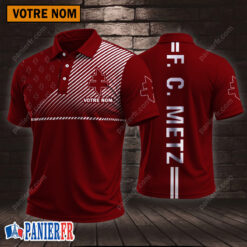 FC Metz – Chemise polo Style sportif Avec Nom Personnalisé