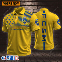 FC Sochaux-Montbéliard – Chemise polo Style sportif Avec Nom Personnalisé
