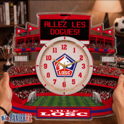 LOSC Lille – Horloge murale en bois édition spéciale