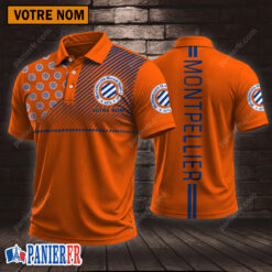 Montpellier HSC – Chemise polo Style sportif Avec Nom Personnalisé