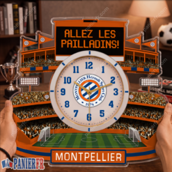 Montpellier HSC – Horloge murale en bois édition spéciale