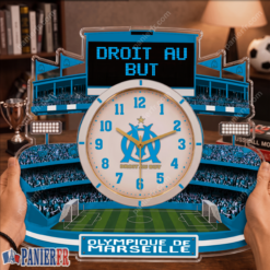 Olympique de Marseille – Horloge murale en bois édition spéciale Olympique de Marseille – Horloge murale en bois édition spéciale