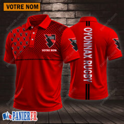 Oyonnax Rugby – Chemise polo Style sportif Avec Nom Personnalisé