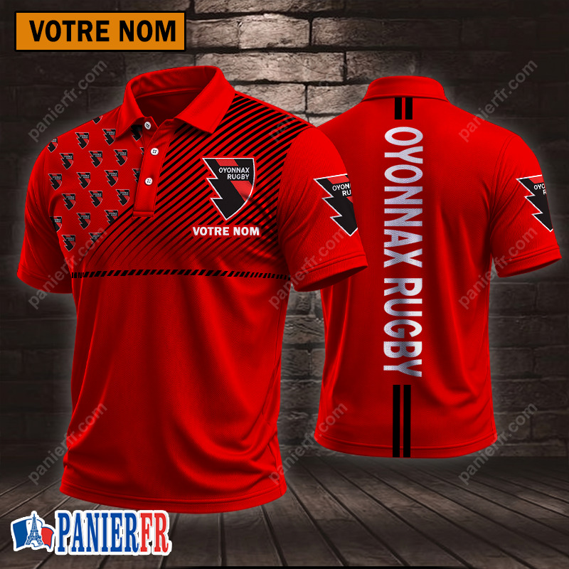 Oyonnax Rugby – Chemise polo Style sportif Avec Nom Personnalisé Oyonnax Rugby – Chemise polo Style sportif Avec Nom Personnalisé
