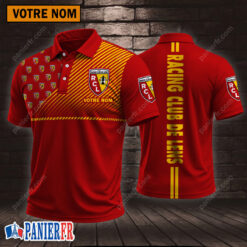 RC Lens – Chemise polo Style sportif Avec Nom Personnalisé