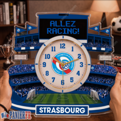 RC Strasbourg Alsace – Horloge murale en bois édition spéciale