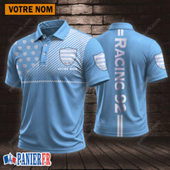 Racing 92 – Chemise polo Style sportif Avec Nom Personnalisé