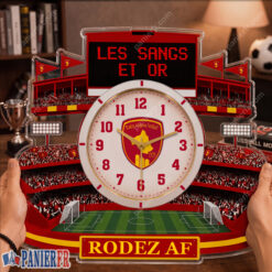 Rodez AF – Horloge murale en bois édition spéciale