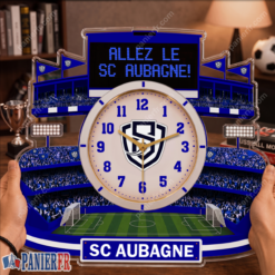SC Aubagne Air Bel – Horloge murale en bois édition spéciale