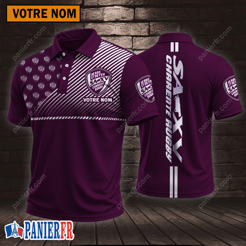 Soyaux-Angoulême XV – Chemise polo Style sportif Avec Nom Personnalisé Soyaux-Angoulême XV – Chemise polo Style sportif Avec Nom Personnalisé