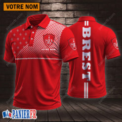 Stade Brestois 29 – Chemise polo Style sportif Avec Nom Personnalisé