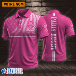 Stade Francais – Chemise polo Style sportif Avec Nom Personnalisé