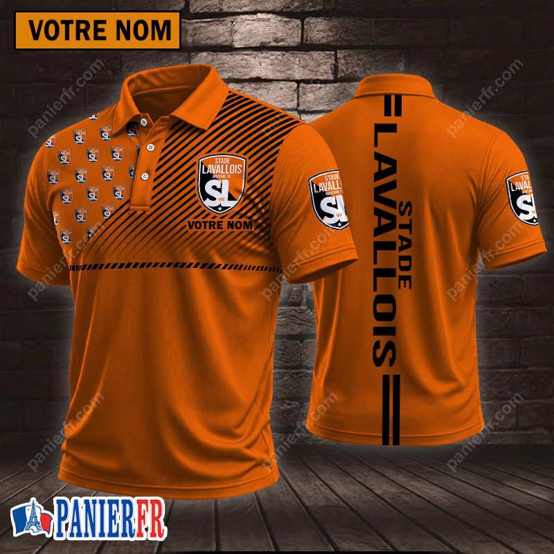 Stade Lavallois – Chemise polo Style sportif Avec Nom Personnalisé Stade Lavallois – Chemise polo Style sportif Avec Nom Personnalisé