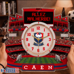 Stade Malherbe Caen – Horloge murale en bois édition spéciale