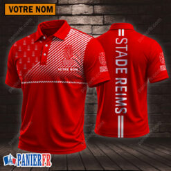 Stade de Reims – Chemise polo Style sportif Avec Nom Personnalisé
