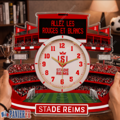 Stade de Reims – Horloge murale en bois édition spéciale