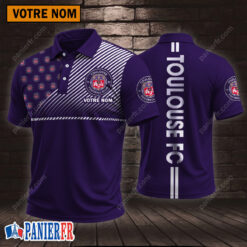 Toulouse FC – Chemise polo Style sportif Avec Nom Personnalisé
