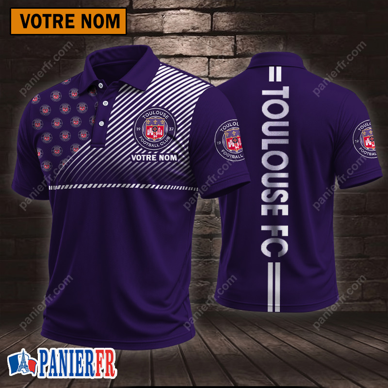 Toulouse FC – Chemise polo Style sportif Avec Nom Personnalisé Toulouse FC – Chemise polo Style sportif Avec Nom Personnalisé