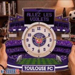 Toulouse FC – Horloge murale en bois édition spéciale