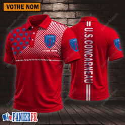US Concarneau – Chemise polo Style sportif Avec Nom Personnalisé