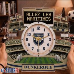 USL Dunkerque – Horloge murale en bois édition spéciale