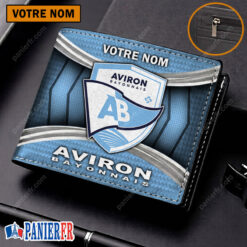 Aviron Bayonnais – Portefeuille Édition spéciale avec nom personnalisé