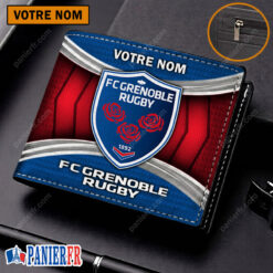 FC Grenoble Rugby – Portefeuille Édition spéciale avec nom personnalisé