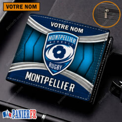 Montpellier Hérault Rugby – Portefeuille Édition spéciale avec nom personnalisé