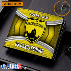 US Carcassonnaise – Portefeuille Édition spéciale avec nom personnalisé