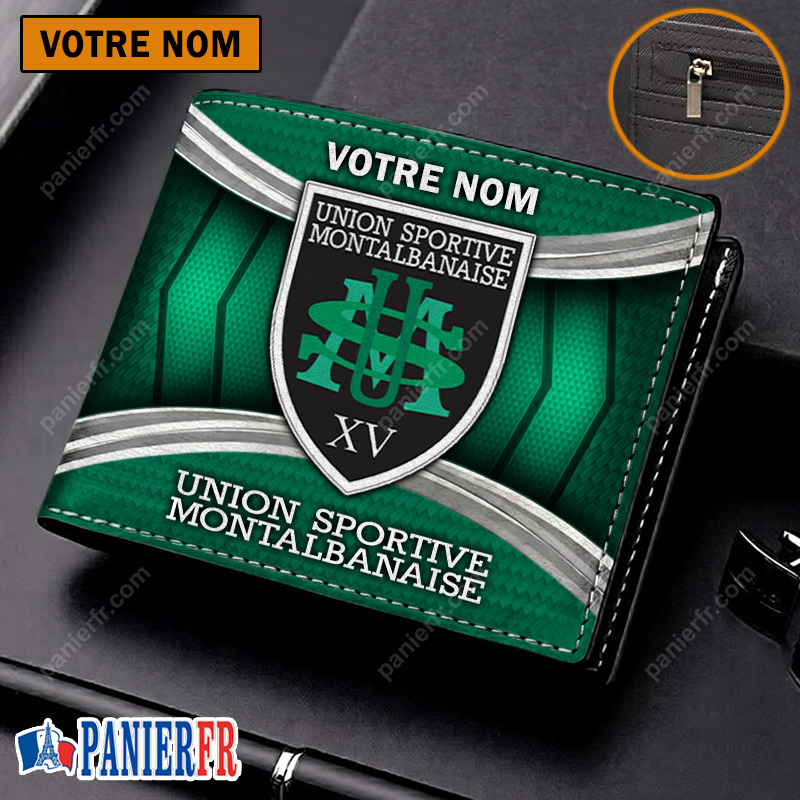 US Montauban – Portefeuille Édition spéciale avec nom personnalisé