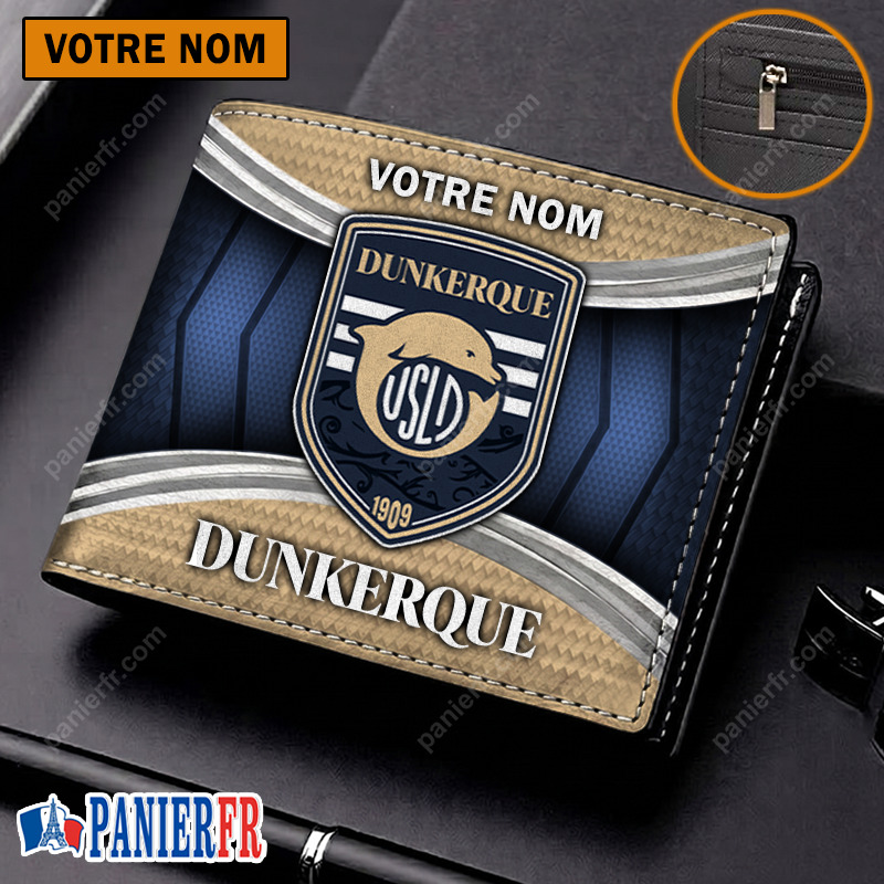 USL Dunkerque – Portefeuille Édition spéciale avec nom personnalisé